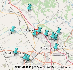 Mappa Via Martiri Cristiani, 81055 Santa Maria Capua Vetere CE, Italia (8.90917)