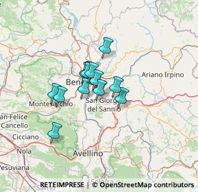 Mappa 82010 San Nicola Manfredi BN, Italia (8.83846)