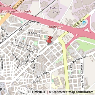Mappa Via Roma, 82, 70026 Modugno, Bari (Puglia)