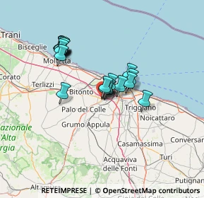 Mappa SP231 Km81+100, 70026 Modugno BA, Italia (11.746)