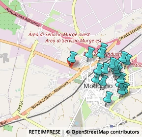 Mappa SP231 Km81+100, 70026 Modugno BA, Italia (1.15737)