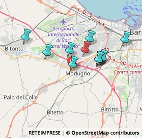 Mappa SP231 Km81+100, 70026 Modugno BA, Italia (3.73667)