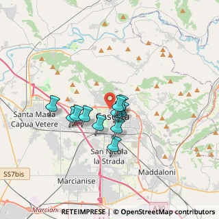 Mappa Via del Trifoglio, 81100 Caserta CE, Italia (2.58545)