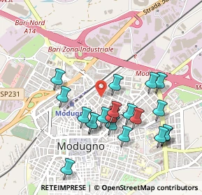Mappa Via Catanzaro, 70026 Modugno BA, Italia (0.501)