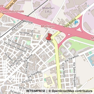Mappa Via San Pasquale, 117, 70026 Modugno, Bari (Puglia)