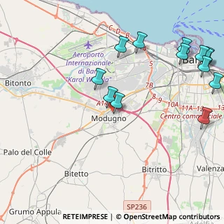 Mappa Via Giosuè Carducci, 70026 Modugno BA, Italia (5.74615)