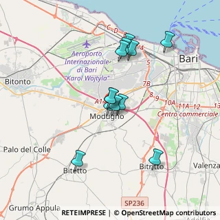 Mappa Via Giosuè Carducci, 70026 Modugno BA, Italia (3.2075)