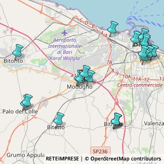 Mappa Via Giosuè Carducci, 70026 Modugno BA, Italia (5.7765)
