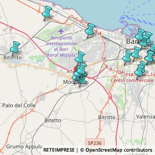 Mappa Via Giosuè Carducci, 70026 Modugno BA, Italia (5.69389)