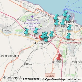 Mappa Via Giosuè Carducci, 70026 Modugno BA, Italia (4.08714)