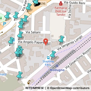 Mappa Via Angelo Saliani, 70026 Modugno BA, Italia (0.09286)