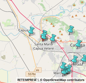 Mappa Via Giorgio Perlasca, 81055 Santa Maria Capua Vetere CE, Italia (5.29333)