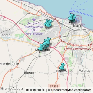 Mappa SP 1 Bari Modugno Toritto, 70026 Modugno BA, Italia (3.76063)