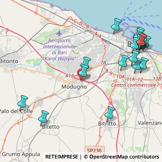 Mappa SP 1 Bari Modugno Toritto, 70026 Modugno BA, Italia (6.2405)