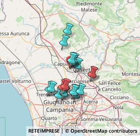 Mappa Via Girolamo Valle, 81055 Santa Maria Capua Vetere CE, Italia (11.2115)