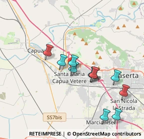 Mappa Via Girolamo Valle, 81055 Santa Maria Capua Vetere CE, Italia (3.72545)