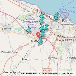 Mappa 70026 Modugno BA, Italia (2.80091)