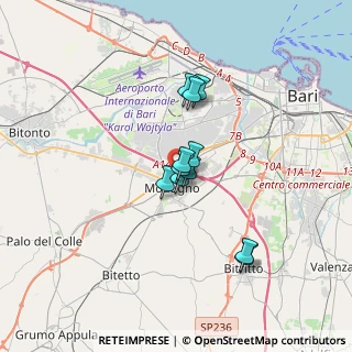 Mappa 70026 Modugno BA, Italia (2.50182)
