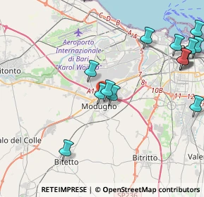 Mappa 70026 Modugno BA, Italia (5.48333)