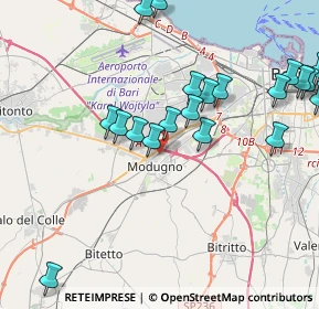 Mappa 70026 Modugno BA, Italia (4.871)