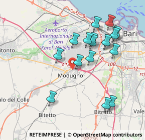 Mappa 70026 Modugno BA, Italia (4.05824)