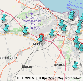 Mappa 70026 Modugno BA, Italia (6.05765)