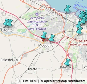 Mappa Via Alassio, 70026 Modugno BA, Italia (7.3125)
