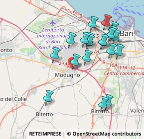 Mappa Piazza Pio XII, 70026 Modugno BA, Italia (4.1285)