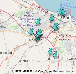 Mappa Piazza Pio XII, 70026 Modugno BA, Italia (2.87867)