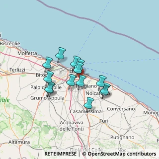 Mappa Via Giuseppe Fanelli, 70124 Bari BA, Italia (11.01)