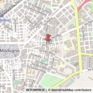Mappa Via Fiume, 28, 70026 Modugno, Bari (Puglia)