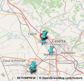 Mappa Via Costa, 81055 Santa Maria Capua Vetere CE, Italia (7.02909)