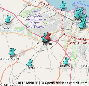 Mappa Via Nicolò Silvestri, 70026 Modugno BA, Italia (5.058)