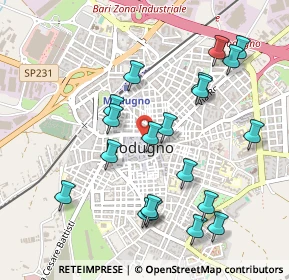 Mappa Via Vito Carlo Perrone, 70026 Modugno BA, Italia (0.554)