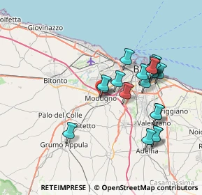 Mappa Via Vito Carlo Perrone, 70026 Modugno BA, Italia (7.5085)