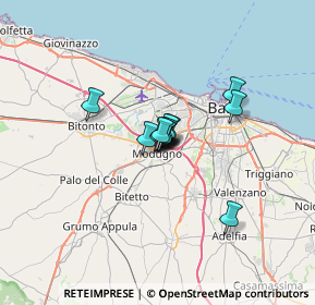 Mappa Via Zanchi, 70026 Modugno BA, Italia (3.33833)