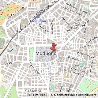 Mappa Via Vito Carlo Perrone, 3, 70026 Modugno, Bari (Puglia)