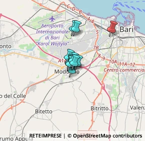 Mappa Via Zara, 70026 Modugno BA, Italia (1.60455)