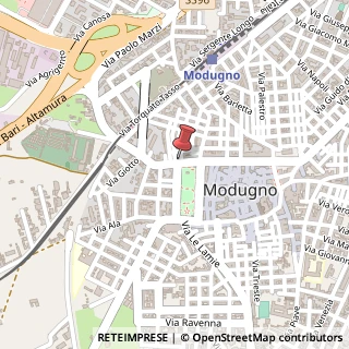 Mappa Piazza Giuseppe Garibaldi, 121, 70026 Modugno, Bari (Puglia)