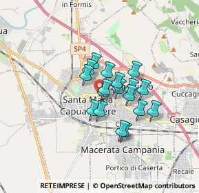 Mappa Corso Martiri D'Ungheria, 81055 Santa Maria Capua Vetere CE, Italia (1.17833)