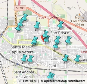 Mappa Via Generale Carlo Alberto Dalla Chiesa, 81055 Santa Maria Capua Vetere CE, Italia (1.07167)