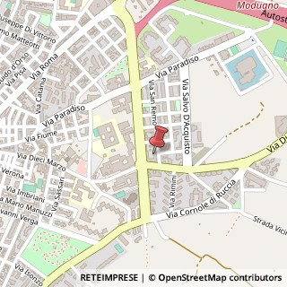 Mappa Via San Remo, 14, 70026 Modugno, Bari (Puglia)