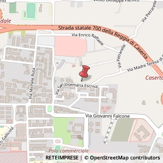 Mappa Via San Josemaría Escrivá, 54, 81100 Caserta, Caserta (Campania)