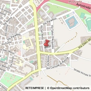Mappa Via Alghero, 7, 70026 Modugno, Bari (Puglia)