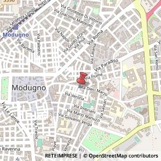 Mappa Via 10 Marzo, 17, 70026 Modugno, Bari (Puglia)
