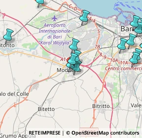 Mappa Via Prof. Luciano Maria Albe Rotanza, 70026 Modugno BA, Italia (5.82167)