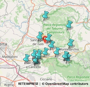 Mappa 82010 Moiano BN, Italia (7.46722)