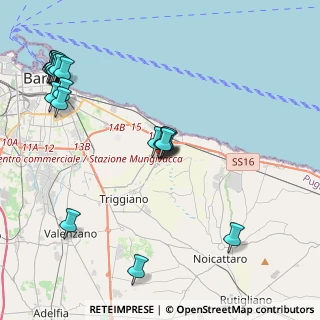 Mappa Via Giannavello localita Cutizza, 70126 Bari BA, Italia (5.537)