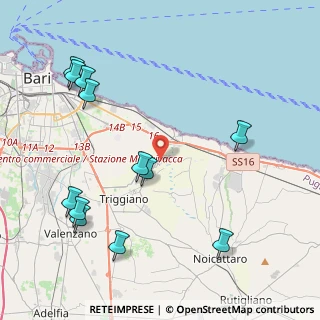 Mappa Via Giannavello localita Cutizza, 70126 Bari BA, Italia (5.41583)