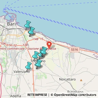 Mappa Via Giannavello localita Cutizza, 70126 Bari BA, Italia (3.82)